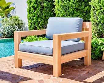 DIY Outdoor Sofa Build Plans, Patio Chair Plans, Patio Furniture Plans, Easy to Build, PDF File Instant Download