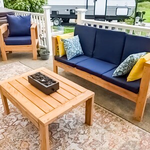 DIY Outdoor Sofa Set Plans: 2x4 Patio Furniture (PDF Download) - Etsy