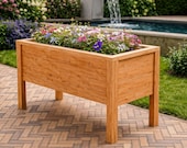 DIY Raised Garden Planter Box Plans: Outdoor/Entryway (PDF Download)