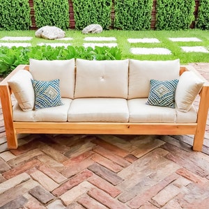 DIY Outdoor Sofa Plans, Patio Sofa Plans, Patio Bench Plans, All 2x4, PDF Instant Download