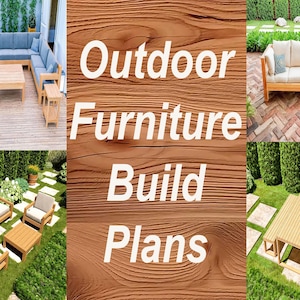 DIY Outdoor Furniture Plans BUNDLE, Patio Sofa Set Plans, Picnic Table Plans, Easy to Build, PDF File Instant Download