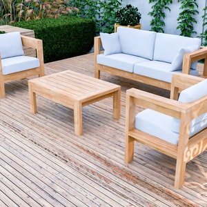 DIY Outdoor Sofa Set Furniture Plans, Patio Chair Plans, Garden Seating Bench Plans, Easy Build, All 2x4, PDF Instant Download