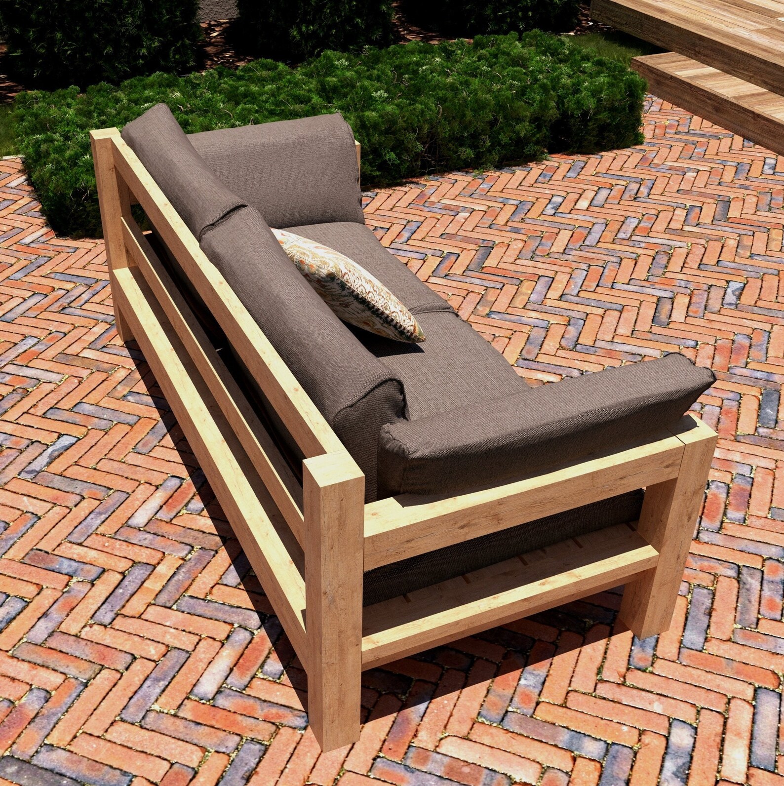 DIY Patio Sofa Plans Outdoor Sofa Plans Patio Bench Plans Etsy