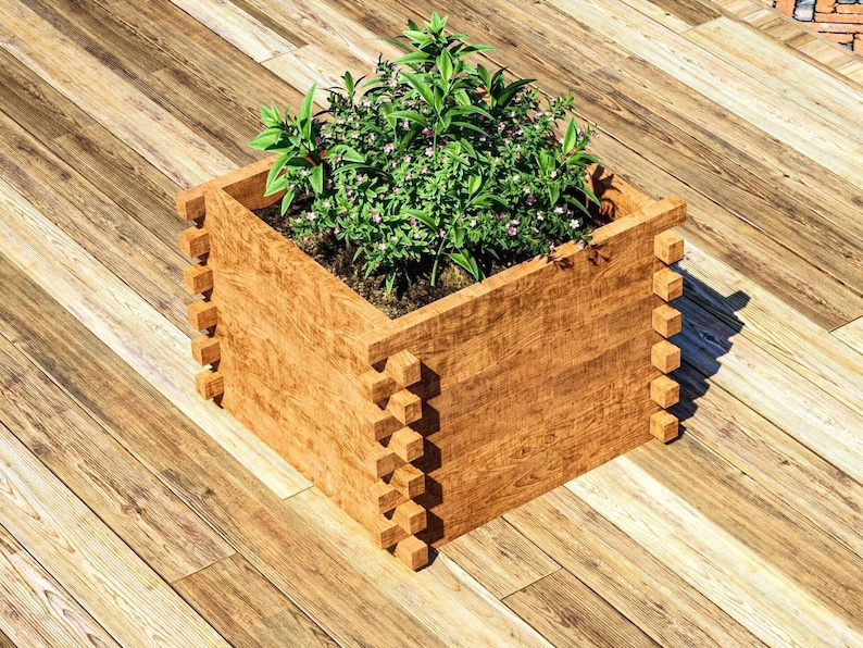 DIY Raised Garden Planter Box Build Plans (PDF File) - Etsy