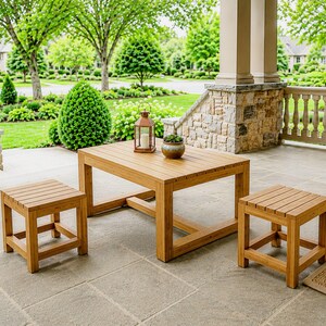 DIY Outdoor Coffee Table Set Plans: Easy Build (PDF Download)
