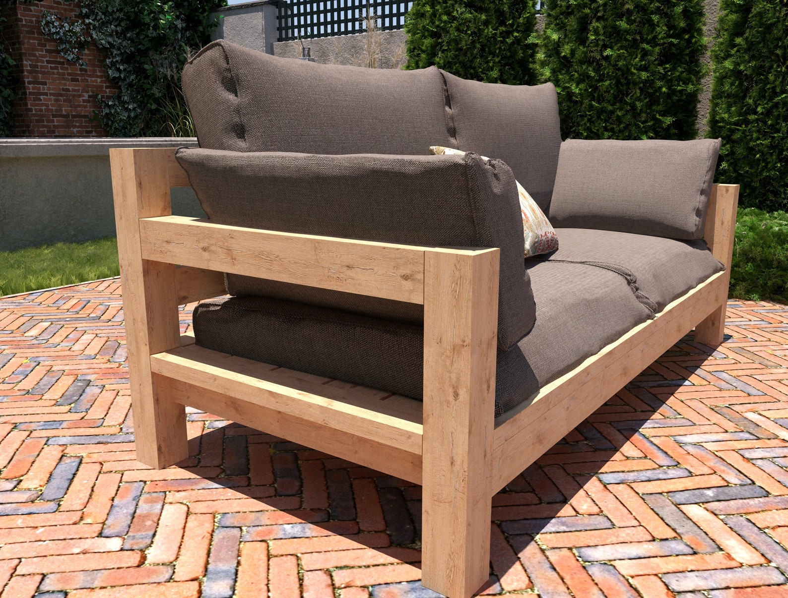 DIY Patio Sofa Plans Outdoor Sofa Plans Patio Bench Plans Etsy