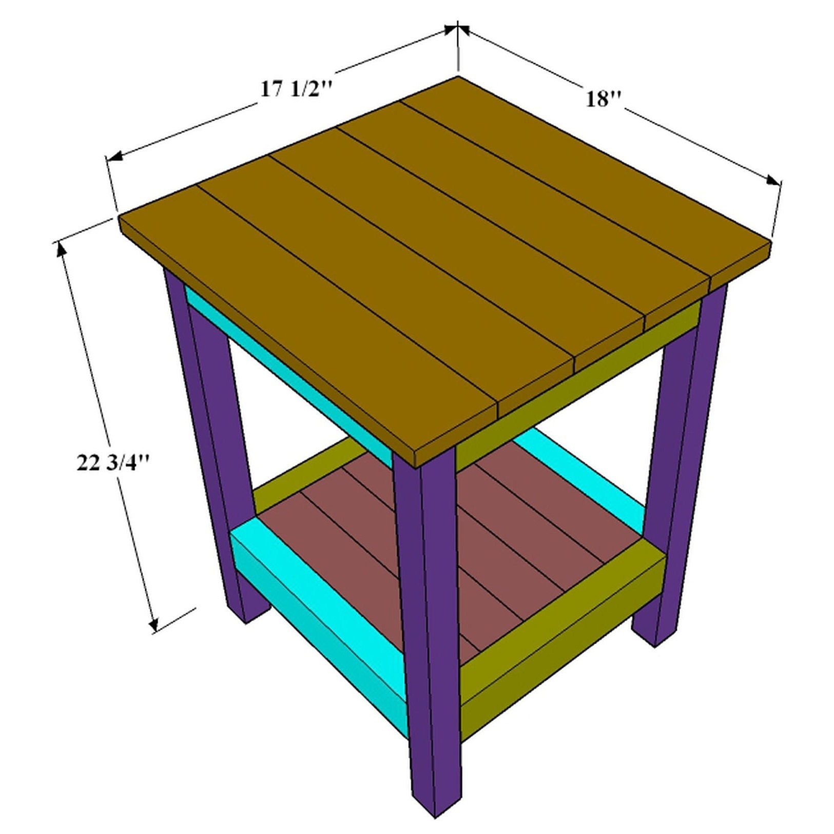 DIY Side Table Build Plans End Table Plans Sofa Table Plans Etsy