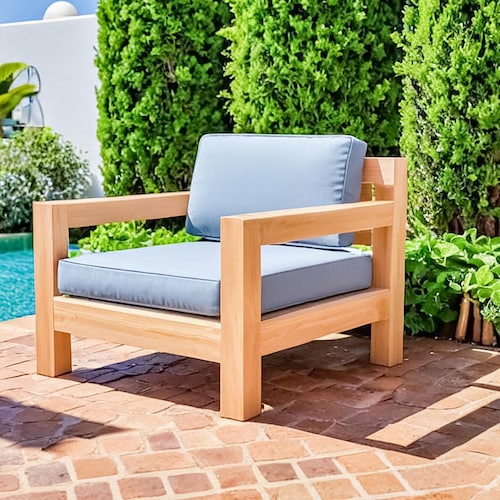 DIY Outdoor Patio Chair Build Plans: Modern Wood Sofa (PDF File)