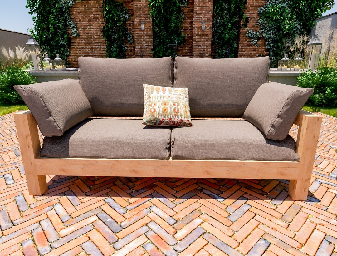 DIY Patio Sofa Plans, Outdoor Sofa Plans, Patio Bench Plans, Easy to
