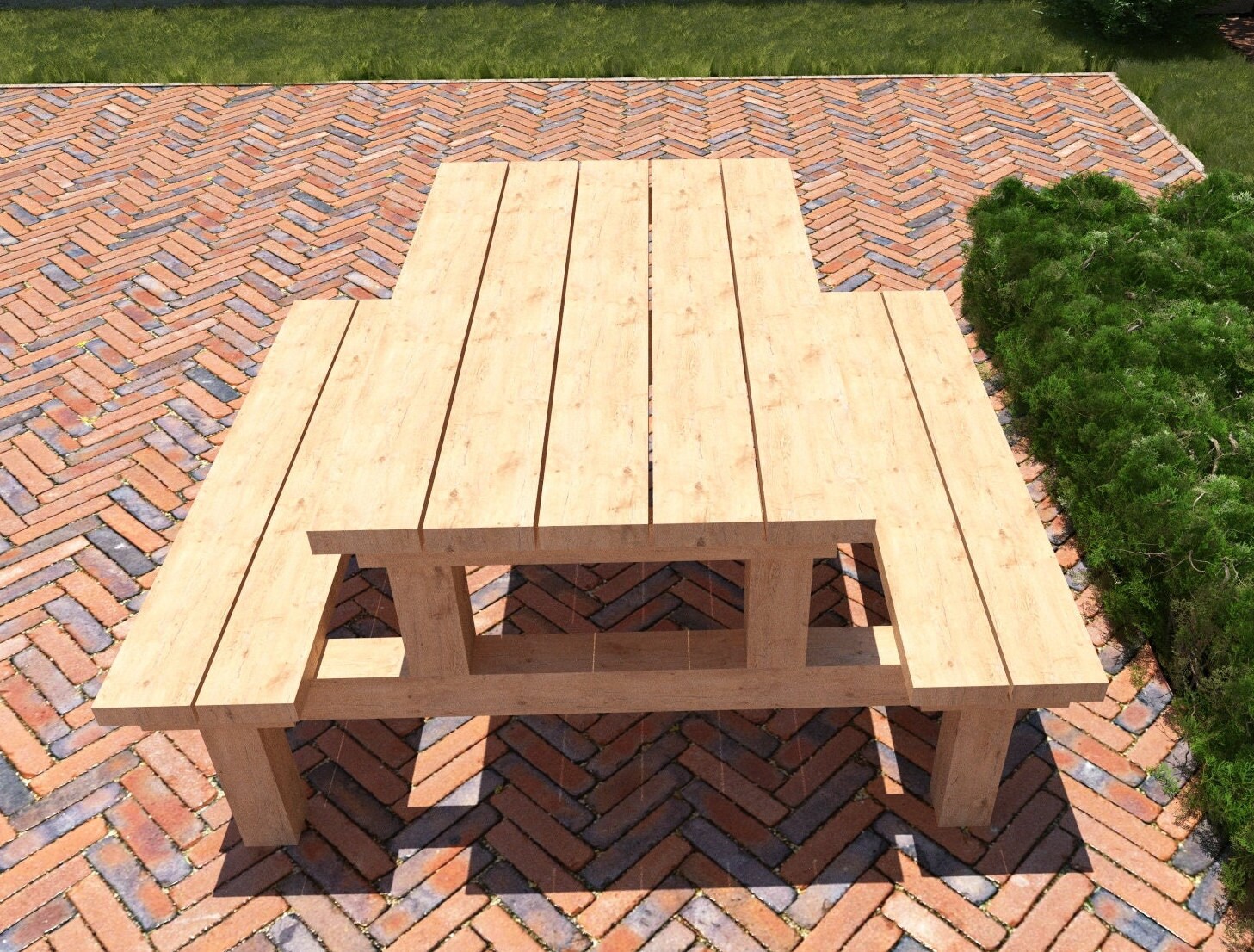 DIY Picnic Table Build Plans Garden Table Plans Easy to Etsy UK