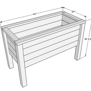 DIY Raised Garden Planter Box Plans, Outdoor Planter Box Plans, Entryway Planter Box Plans, Easy Build, PDF Instant Download image 6