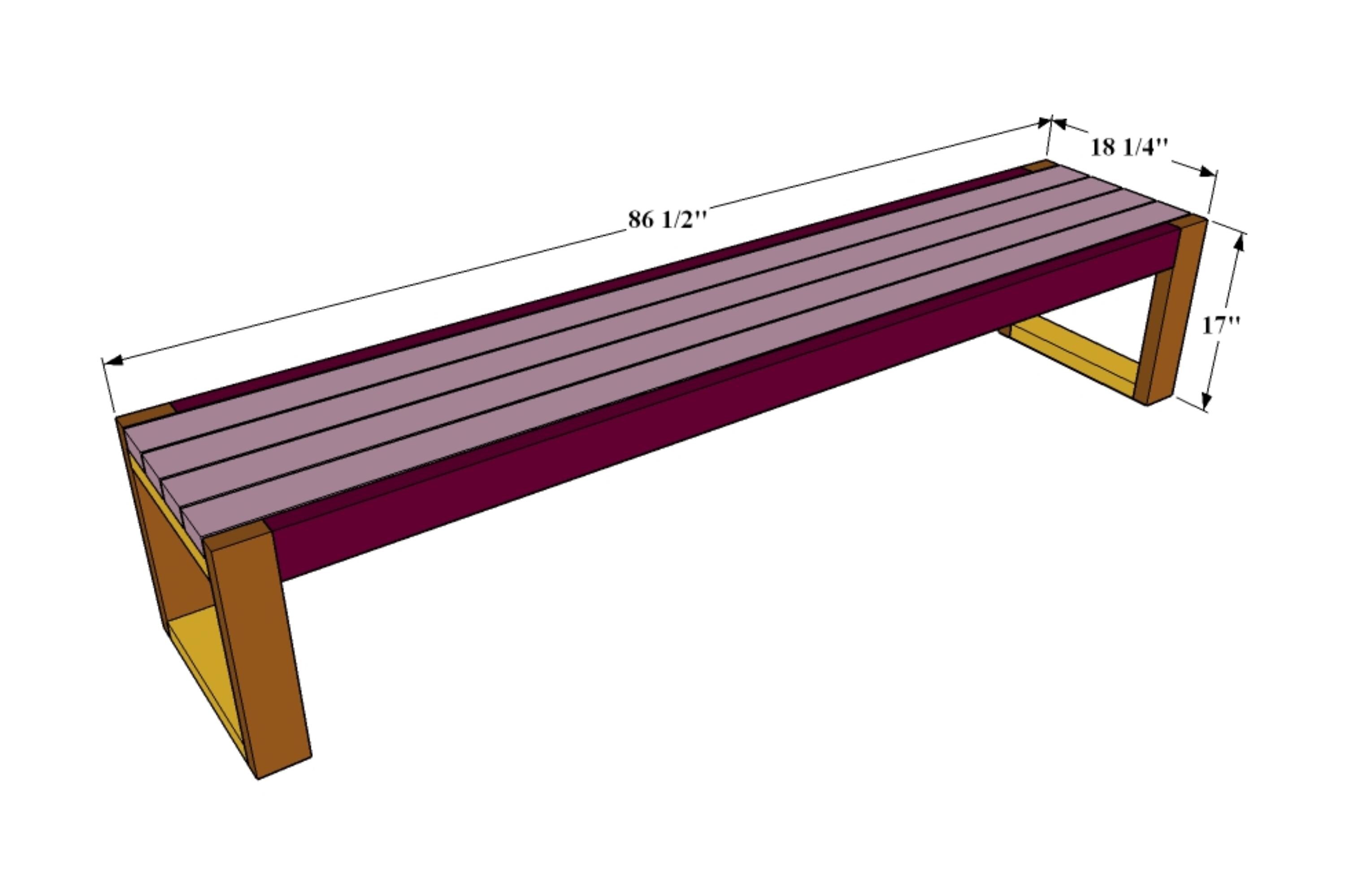 Piani per panche 2x4 fai da te Mobili da esterno - Italia
