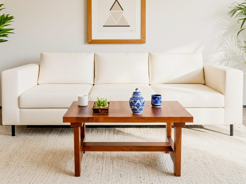 Here is a coffee table built entirely from 2x4 lumber. DIY Farmhouse Coffee Table build plans featuring a rustic wood design, perfect for living rooms, family spaces, or home decor updates. This step-by-step woodworking guide helps DIY enthusiasts and beginner woodworkers create a sturdy, stylish coffee table for any farmhouse or modern space. Showcase your craftsmanship with this handmade furniture project.
The overall dimensions this rustic coffee table:
H 16.5 inch, D 21 inch, W 35.5 inch