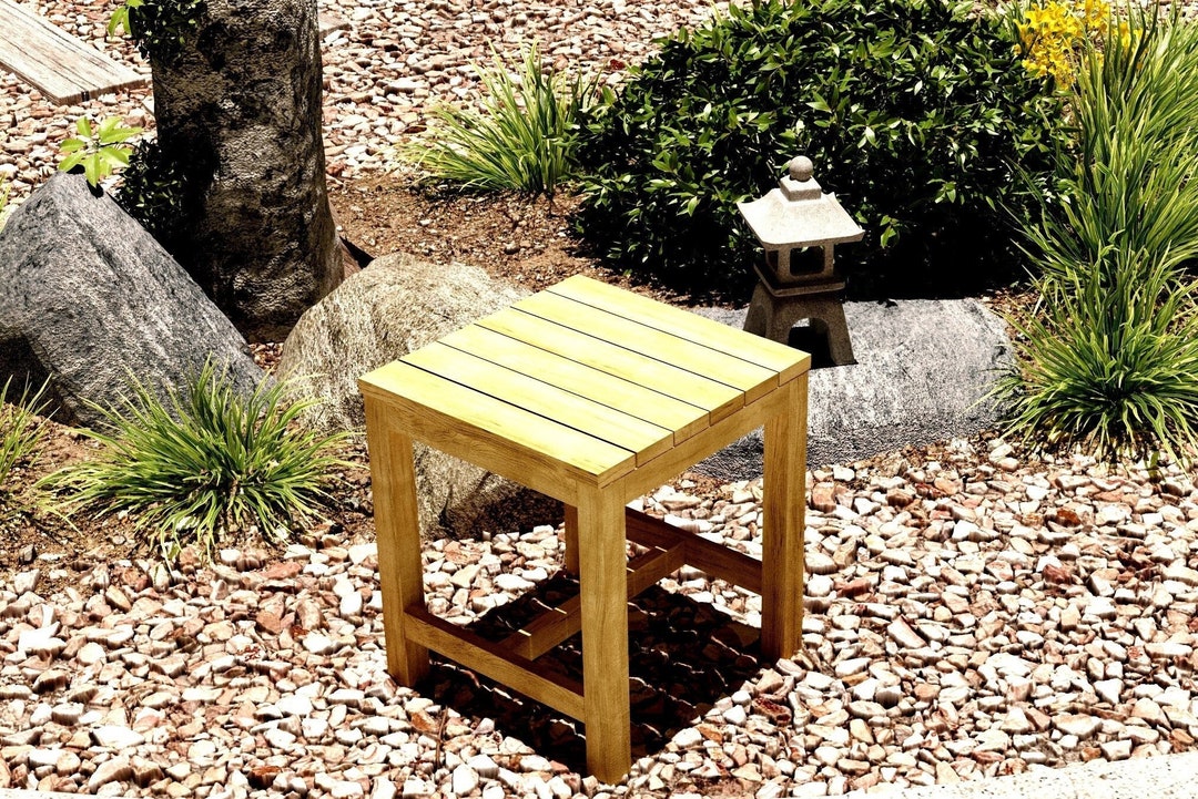 DIY Outdoor Stool Build Plans, Garden Stool Plans, PDF File Instant