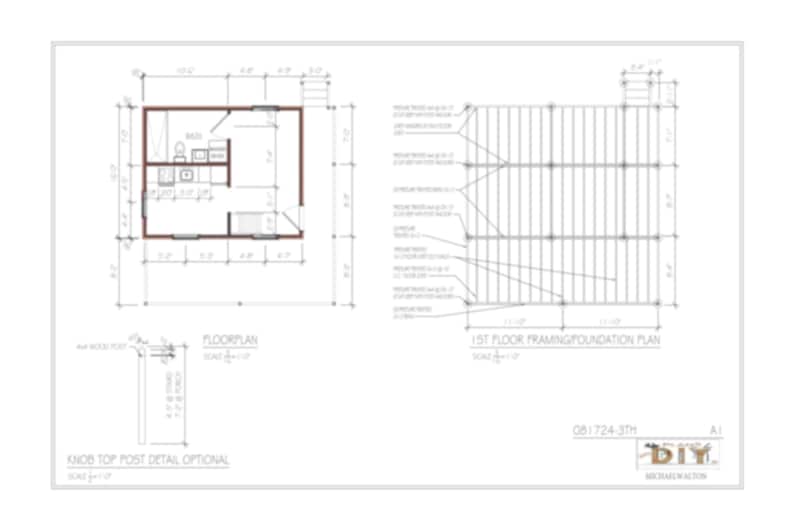 Modern tiny house plans with loft and spacious covered porches, perfect for small living enthusiasts. This 16x20 tiny home floor plan includes a functional 2-bedroom, 1-Bath, 1-Kitchen, open living space, and outdoor deck areas for relaxing. Ideal for anyone searching for small cabin designs, affordable housing solutions, or minimalist living ideas. Downloadable PDF building plans for easy construction.