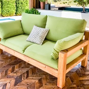 DIY Patio Sofa Plans, Outdoor Sofa Plans, Patio Bench Plans, Easy to Build, PDF File Instant Download