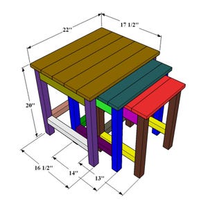 Dimensions:
Large       : W 20'' x D 17.5'' x H 22''
Medium  : W 17.5'' x D 15'' x H 19''
Small       : W 14'' x D 13'' x H 18''