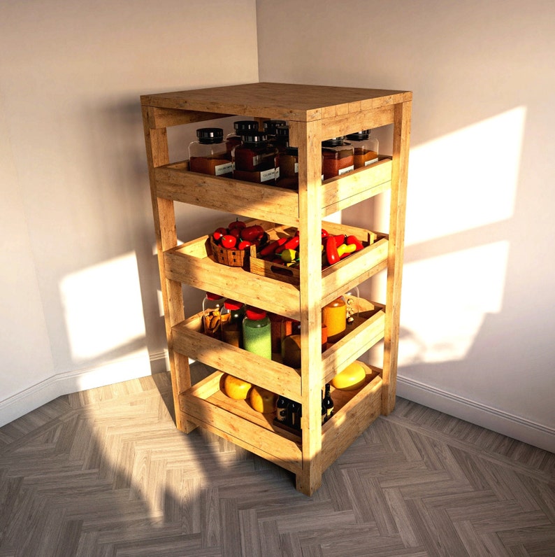 DIY Kitchen Storage Plans Pantry Storage Etsy