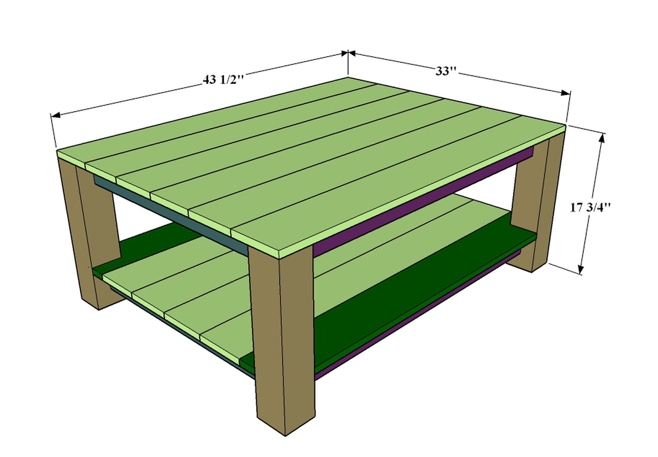 DIY Coffee Table Build PLANS Farmhouse Coffee Table Plans Etsy