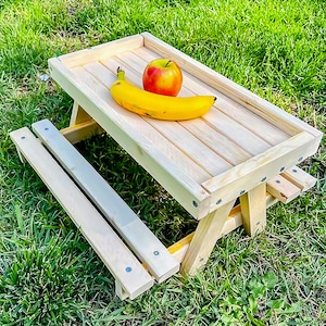 DIY Chicken Picnic Table Build Plans, Wood Chicnik Table Plans, Easy to Build. PDF File Instant Download
