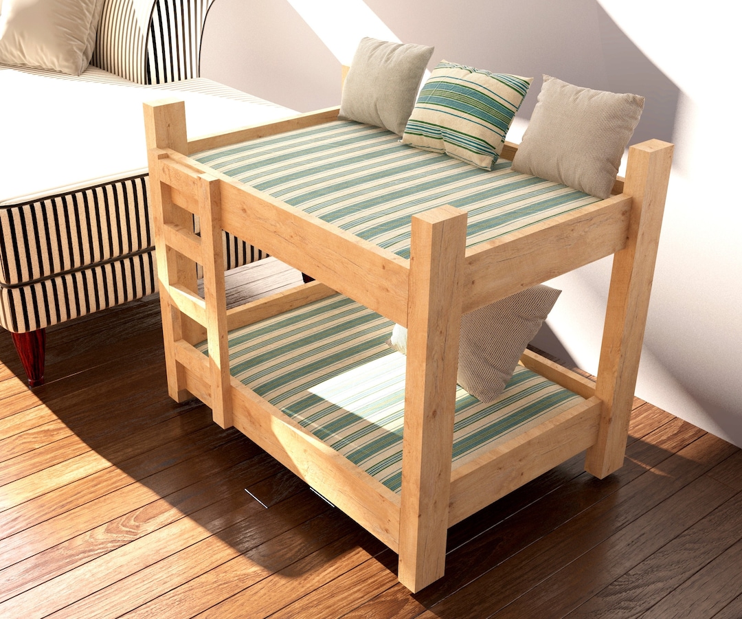 Planos de cama para gatos de dos niveles: Proyecto de muebles