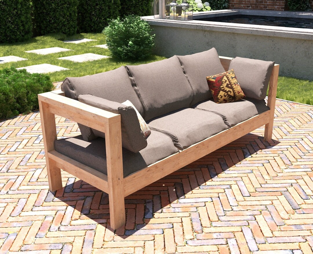 DIY Outdoor Sofa Plans Patio Sofa Plans Patio Bench Plans Etsy