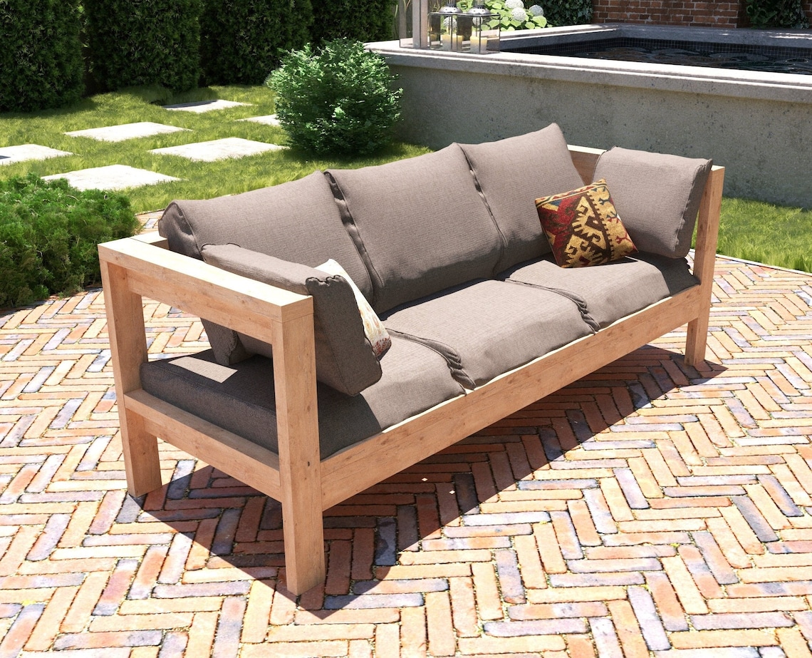 DIY Outdoor Sofa Plans Patio Sofa Plans Patio Bench Plans Etsy