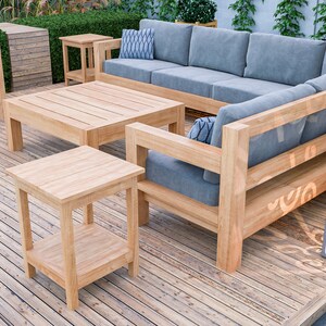 DIY Outdoor Furniture Plans Bundle: Patio Sofa, Garden Seating Set ...