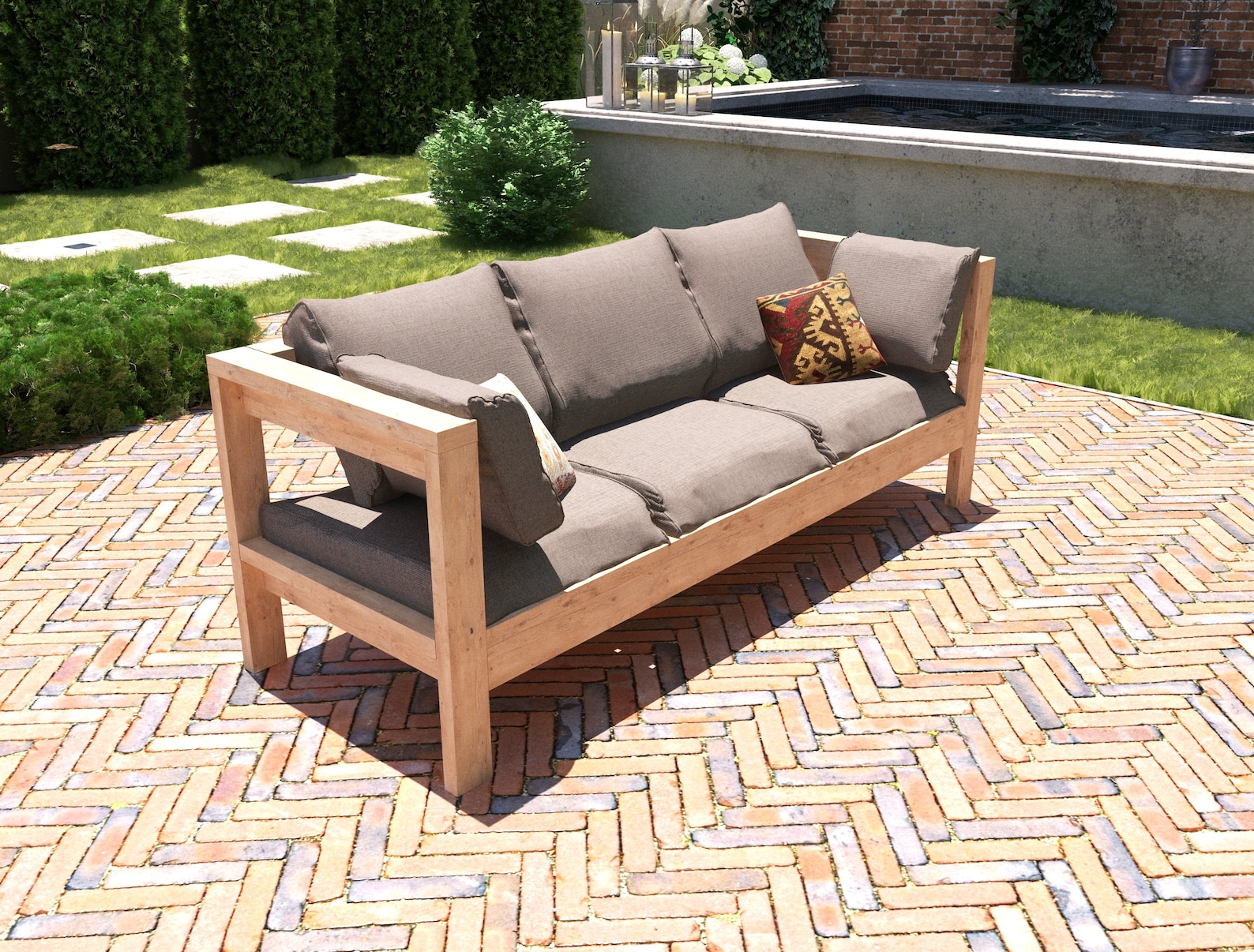 DIY Outdoor Furniture Plans BUNDLE Patio Sofa Set Plans - Etsy