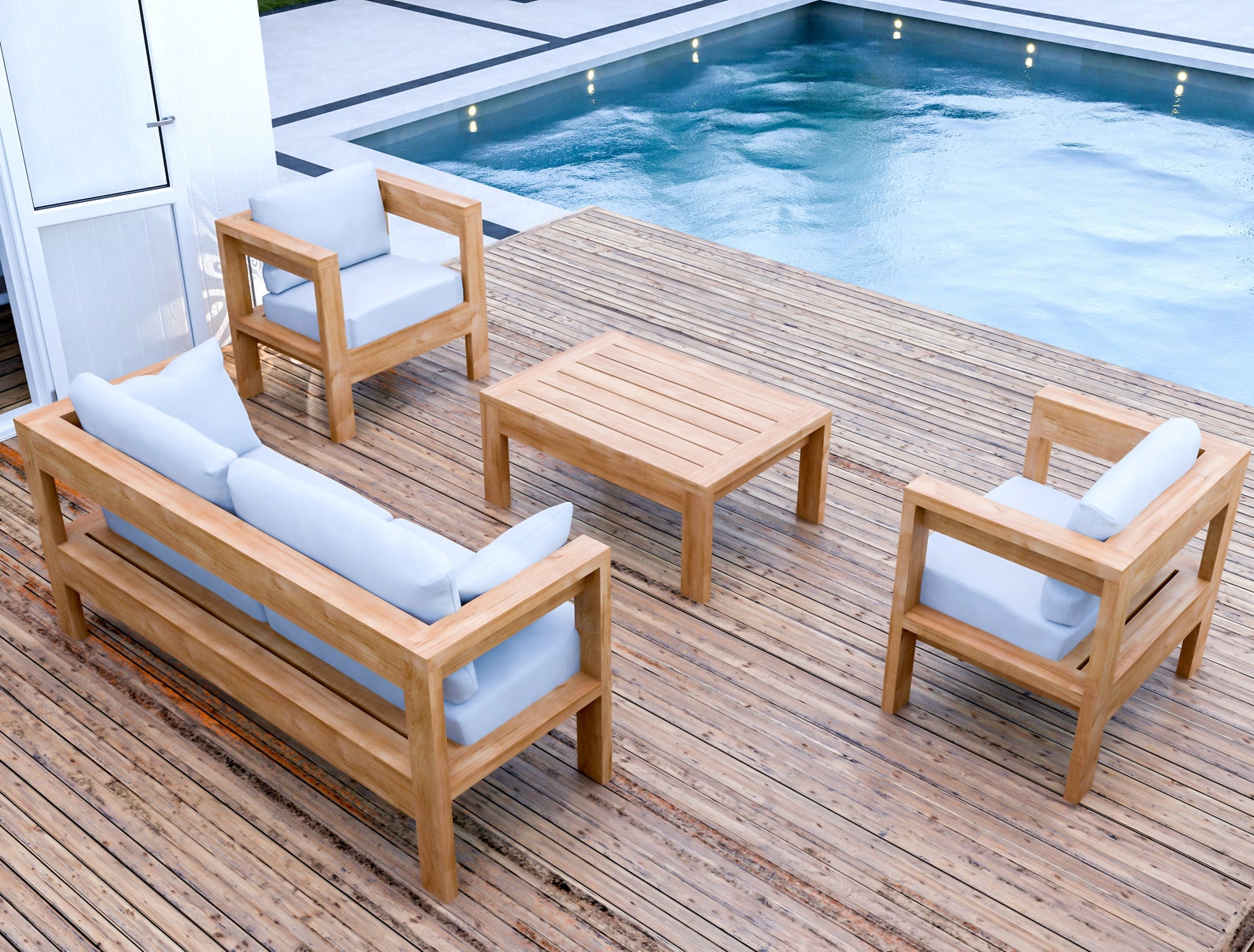 DIY Outdoor Sofa Set Plans: 2x4 Patio Furniture (PDF Download) - Etsy