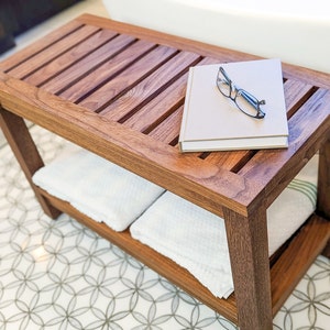 DIY Shower Bench woodworking build plans PDF featuring durable and water-resistant wood design. Step-by-step instructions for crafting a stylish, functional shower bench ideal for bathroom, spa, or indoor wet areas. Perfect for beginners and experienced woodworkers. Instant download guide includes materials list, technical drawings, and finishing tips for a custom wooden shower seat project.
General Size: W 23.5 inch , D 13 inch, H 17.75 inch