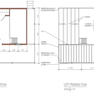 Modern tiny house plans with loft and spacious covered porches, perfect for small living enthusiasts. This 16x20 tiny home floor plan includes a functional 2-bedroom, 1-Bath, 1-Kitchen, open living space, and outdoor deck areas for relaxing. Ideal for anyone searching for small cabin designs, affordable housing solutions, or minimalist living ideas. Downloadable PDF building plans for easy construction.