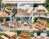 DIY Outdoor Garden Furniture Plans: 10 Easy Woodworking Projects for Beginners (PDF Download)