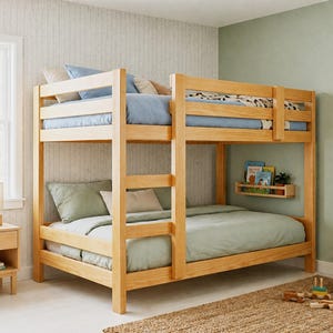 DIY Twin Bunk Loft Bed Plans: Woodworking PDF (Instant Download)