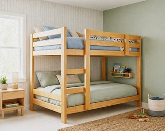 DIY Twin Bunk Loft Bed Plans: Woodworking PDF (Instant Download)
