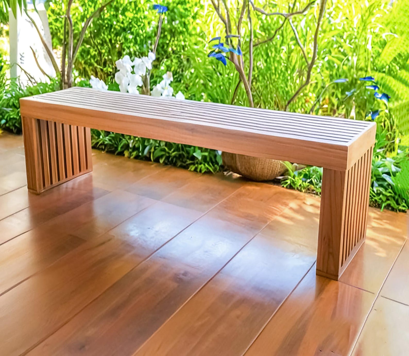 DIY Modern Outdoor Bench Build Plans: Easy Woodworking Build Project ...