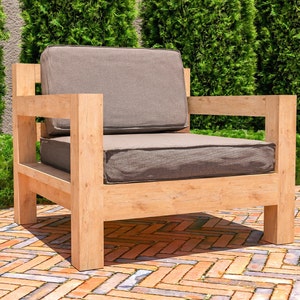 DIY Outdoor Sofa Build Plans, Patio Chair Plans, Patio Furniture Plans, Easy to Build, PDF File Instant Download image 4
