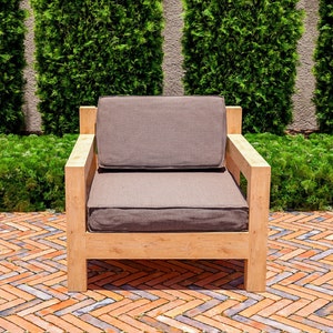 DIY Outdoor Sofa Build Plans, Patio Chair Plans, Patio Furniture Plans, Easy to Build, PDF File Instant Download image 2