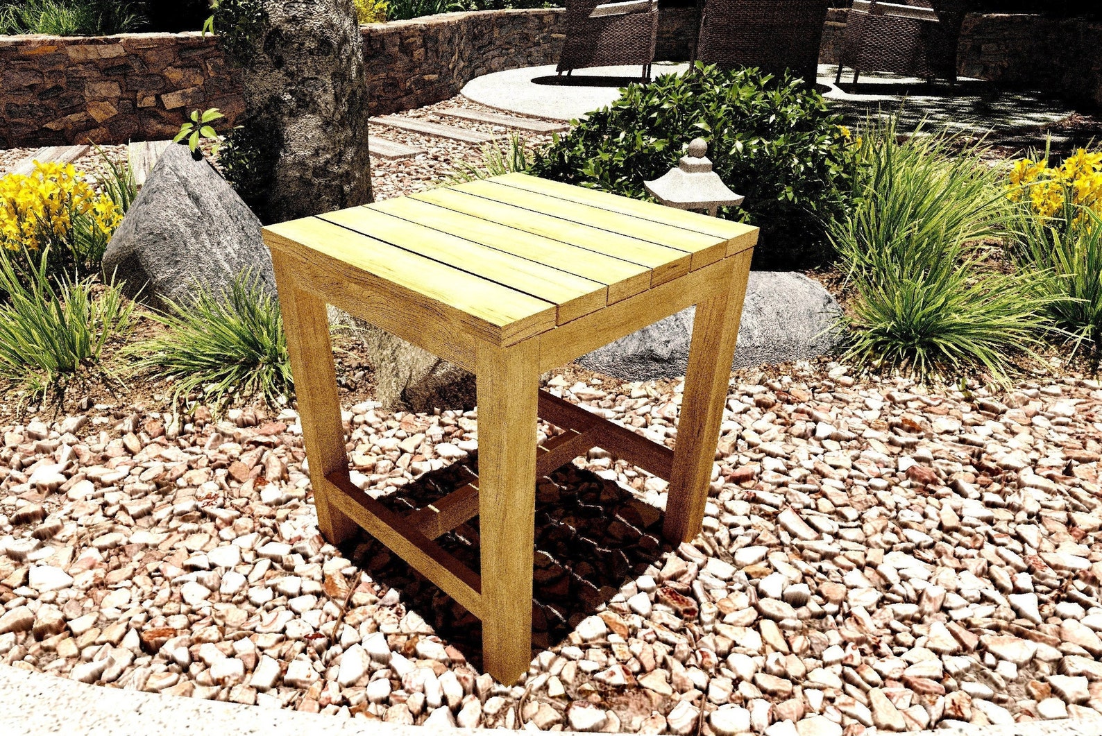 DIY Outdoor Stool Build Plans, Garden Stool Plans, PDF File Instant