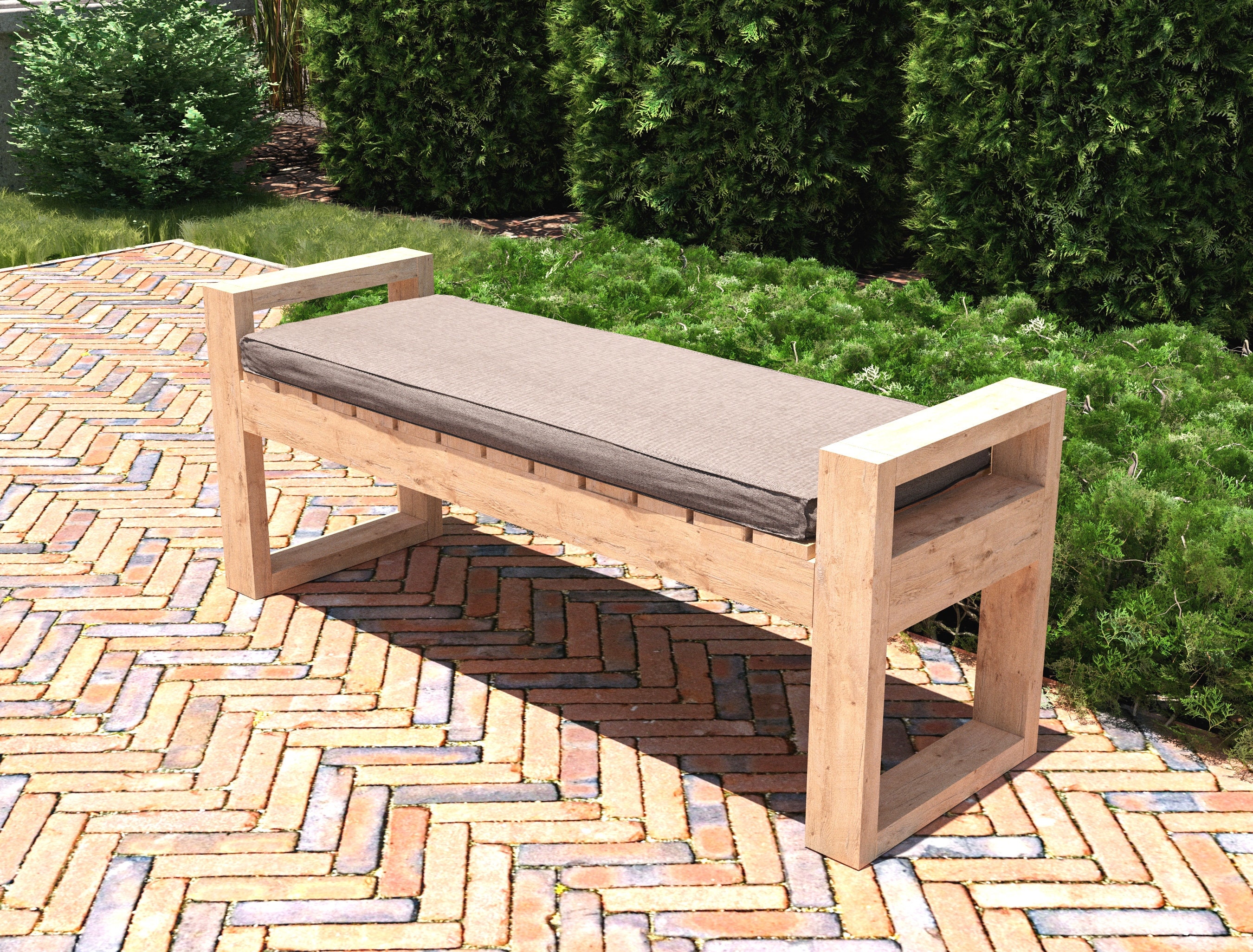 DIY Outdoor Seating Bench Plans Patio Furniture Plans PDF Etsy Australia