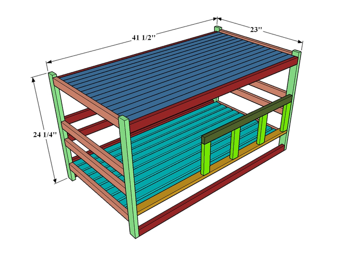 DIY Wooden Dog Bed Plans Cat Bed Plans Bedside Table With Etsy