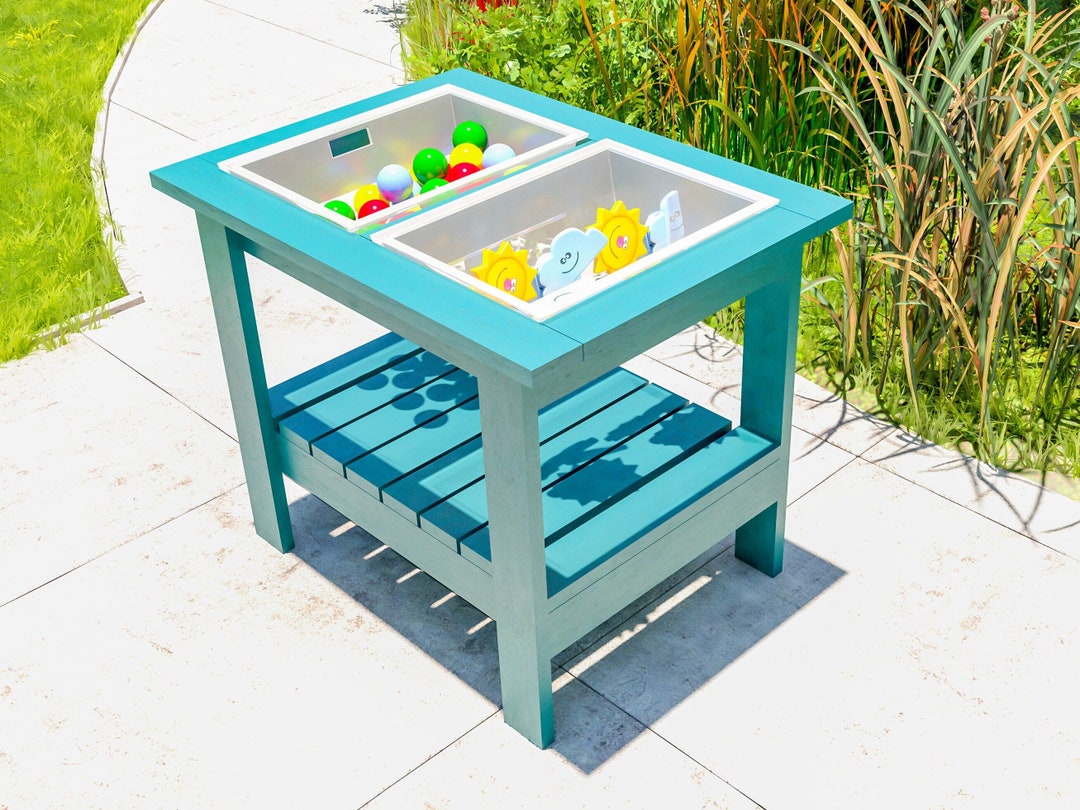 DIY Outdoor Sand and Water Table Plans for Kids, Sensory Activity Table