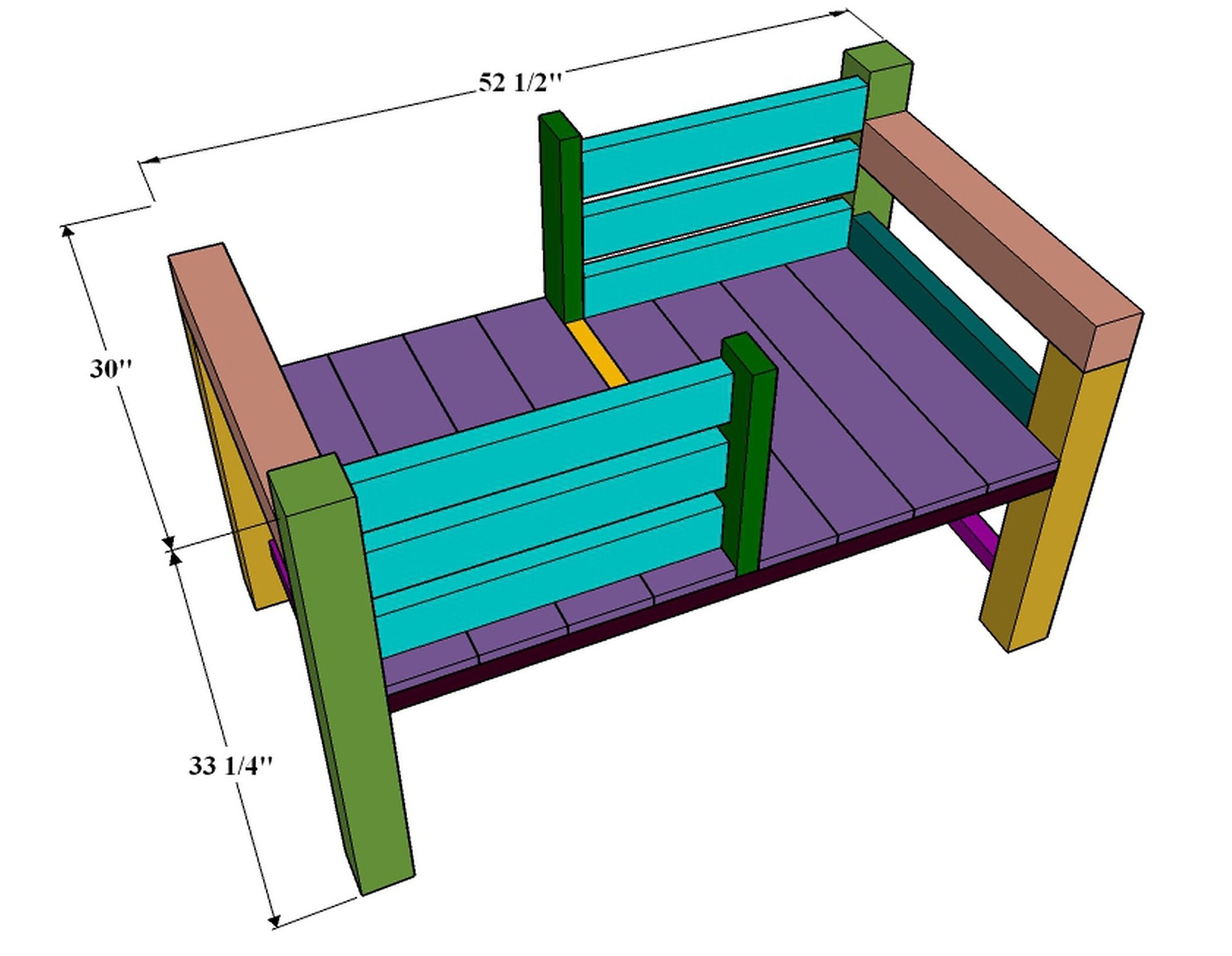 DIY Patio Love Sofa Plans Outdoor Sofa Plans PDF File Etsy
