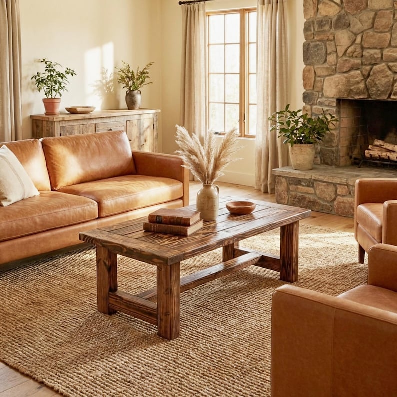 Here is a coffee table built entirely from 2x4 lumber. DIY Farmhouse Coffee Table build plans featuring a rustic wood design, perfect for living rooms, family spaces, or home decor updates. This step-by-step woodworking guide helps DIY enthusiasts and beginner woodworkers create a sturdy, stylish coffee table for any farmhouse or modern space. Showcase your craftsmanship with this handmade furniture project.
The overall dimensions this rustic coffee table:
H 16.5 inch, D 21 inch, W 35.5 inch
