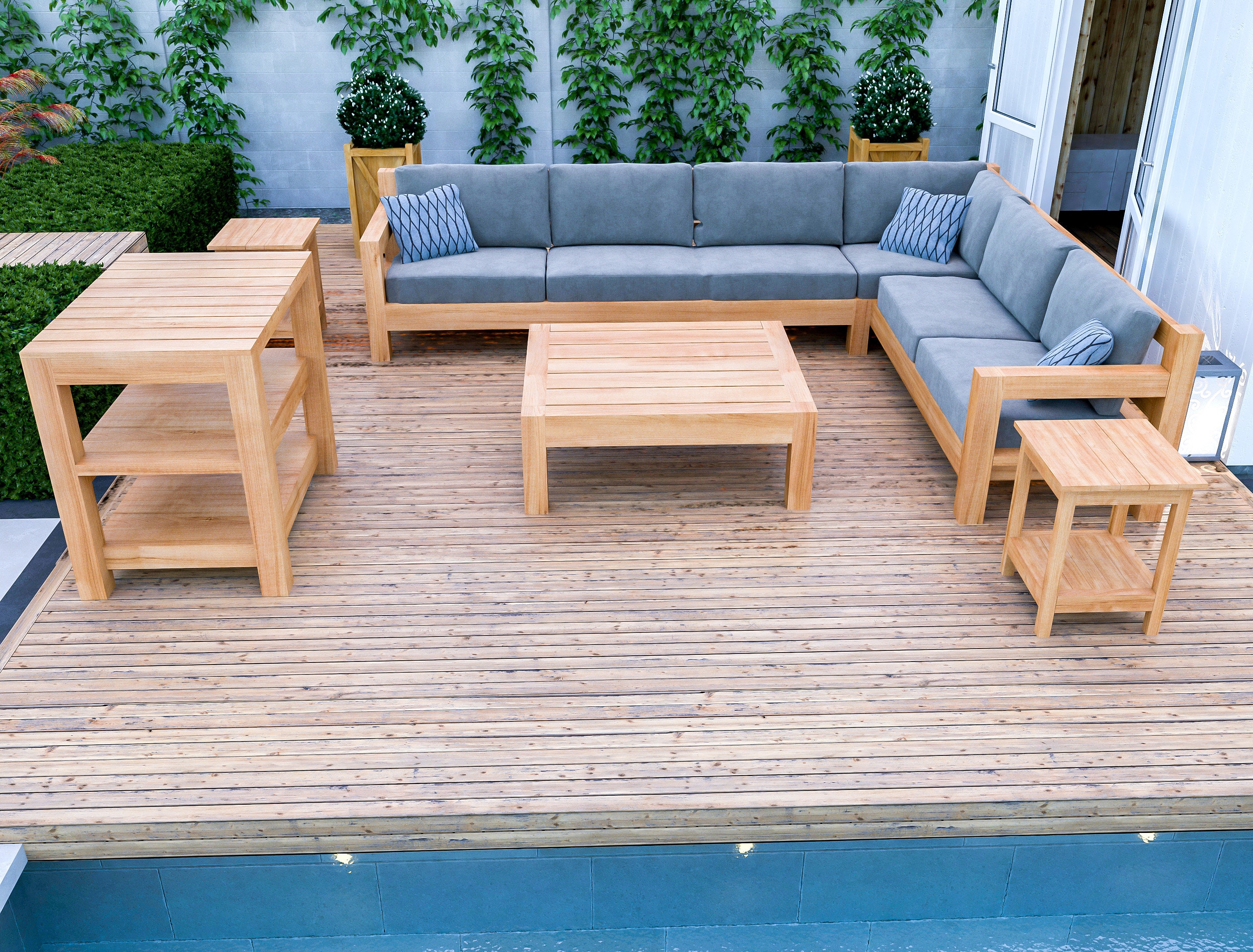 DIY Outdoor Furniture Plans Bundle: Patio Sofa, Garden Seating Set ...