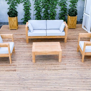 DIY Outdoor Sofa Set Plans: 2x4 Patio Furniture (PDF Download) - Etsy