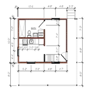 Modern tiny house plans with loft and spacious covered porches, perfect for small living enthusiasts. This 16x20 tiny home floor plan includes a functional 2-bedroom, 1-Bath, 1-Kitchen, open living space, and outdoor deck areas for relaxing. Ideal for anyone searching for small cabin designs, affordable housing solutions, or minimalist living ideas. Downloadable PDF building plans for easy construction.