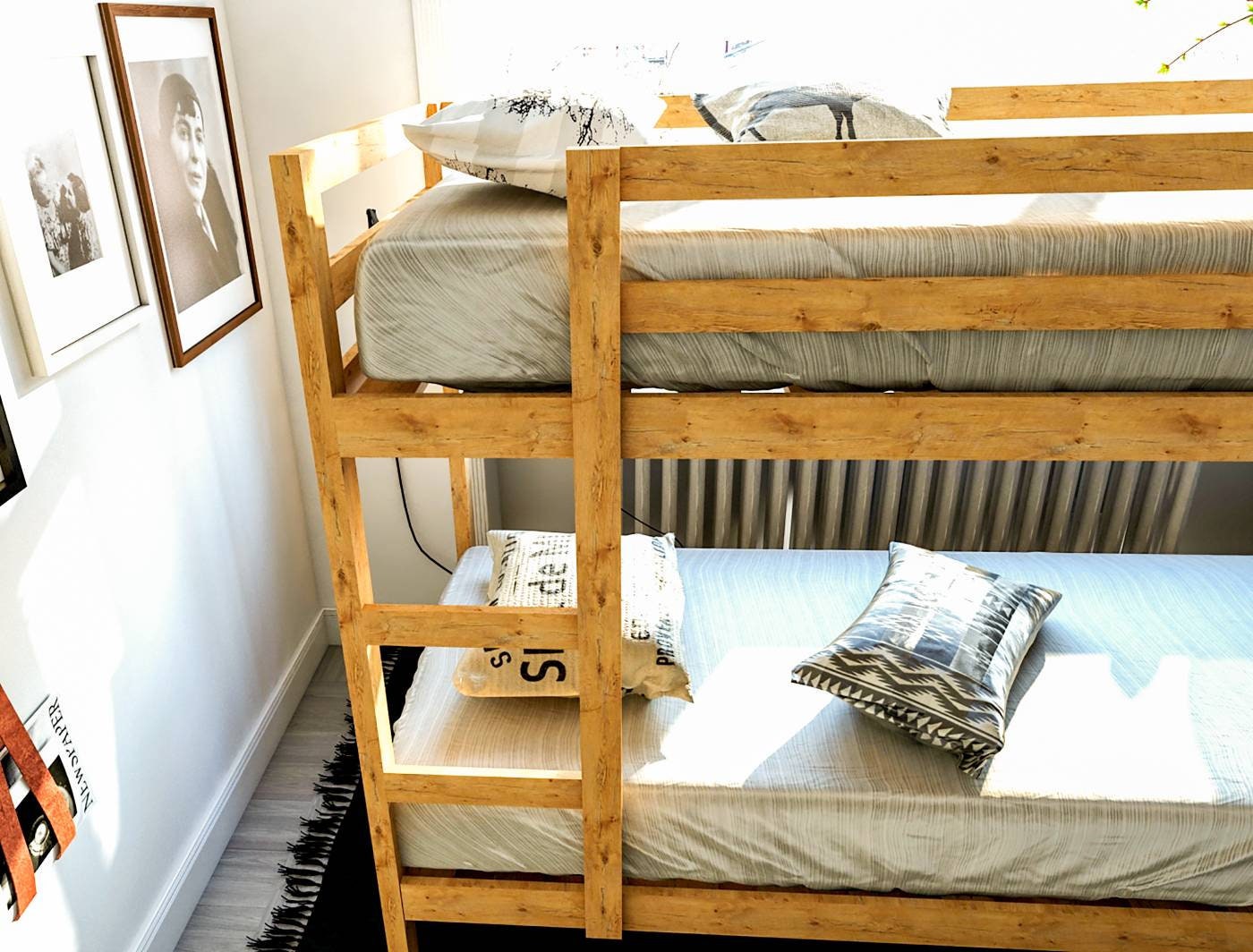 DIY Twin Bunk Loft Bed Build Plans Kids Bed Plans Children Etsy Australia