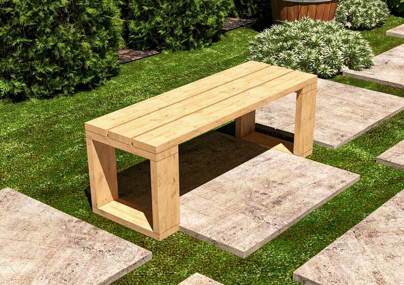 DIY Outdoor Seating Bench Plans Patio Furniture Plans PDF Etsy Australia