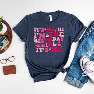 It&#39;s Me Hi I&#39;m The Birthday Girl Shirt,Birthday Party Shirt,Birthday Squad,Youth Birthday Girl Shirt,Birthday Shirt,Birthday Girl Shirt
